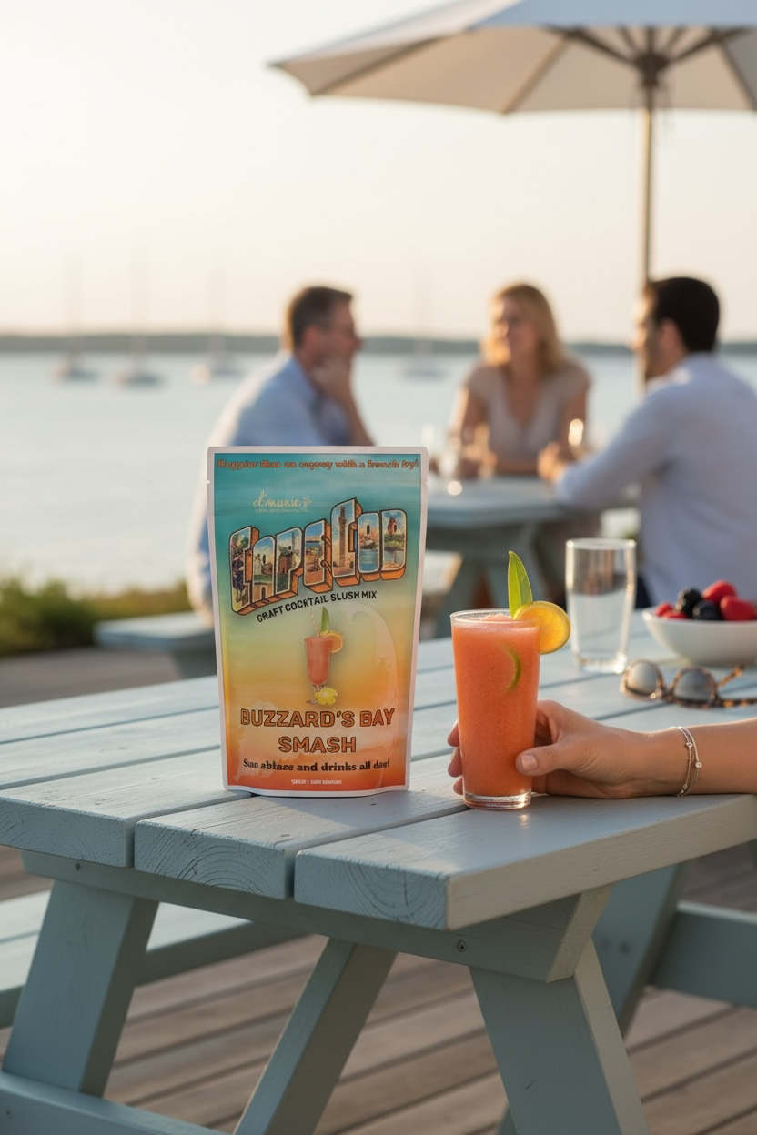 d'marie inc. - Vente Mélange/sirop pour cocktails - Cape Cod : Cocktail Buzzard's Bay Smash - Cocktail Prêt-à-Congeler0