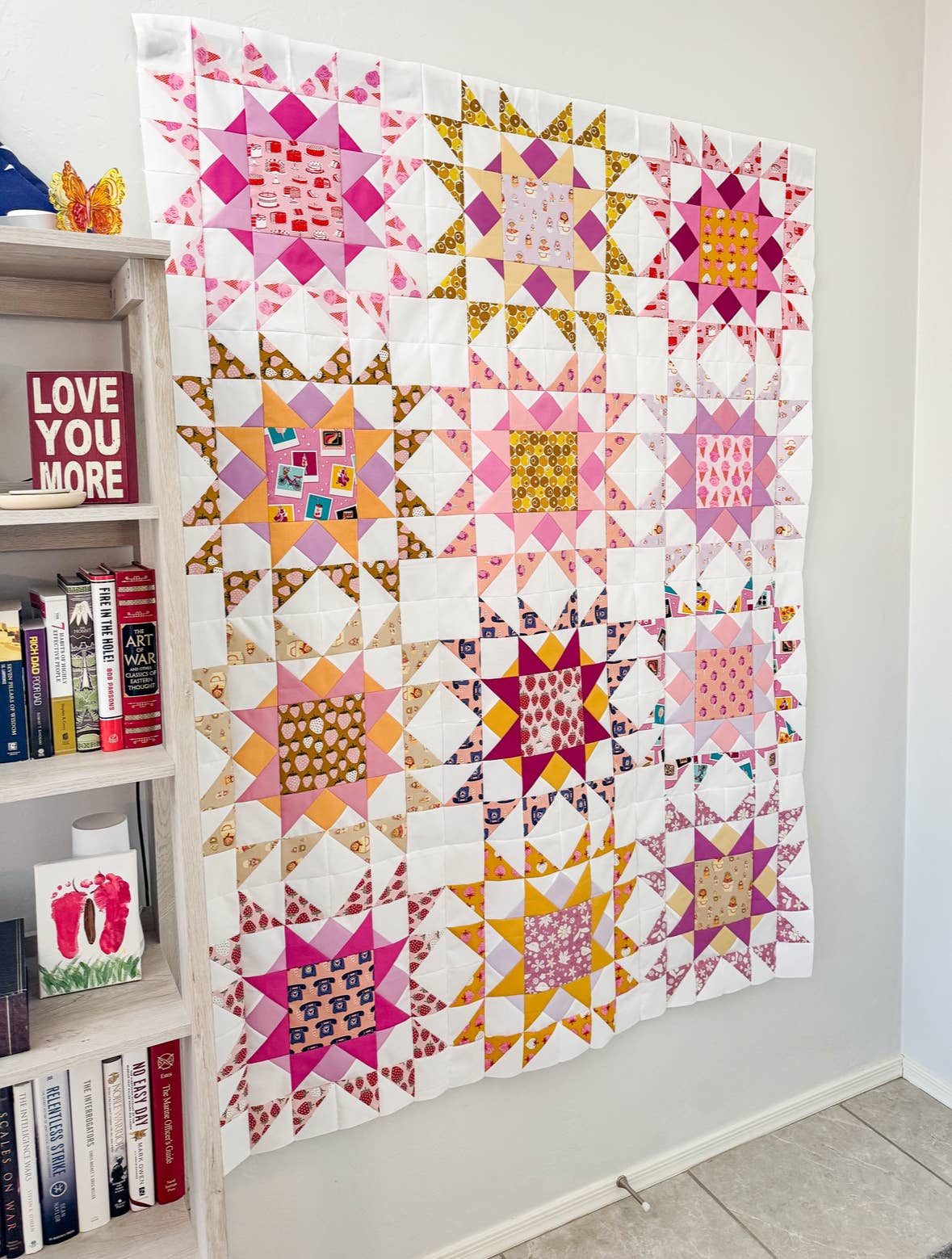 QuiltCakes – Engroshandel DIY-sysæt – Star Dew 18 Quilt Mønster Trykt2
