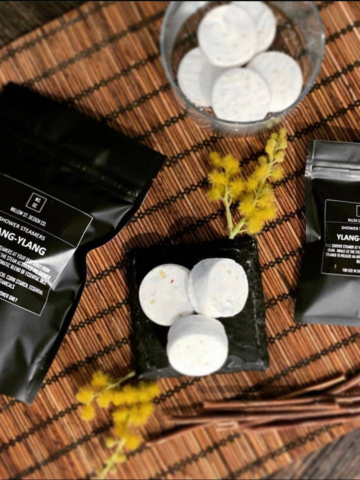 Ylang- Ylang Shower Steamers for wholesale by Willow St. Design Co