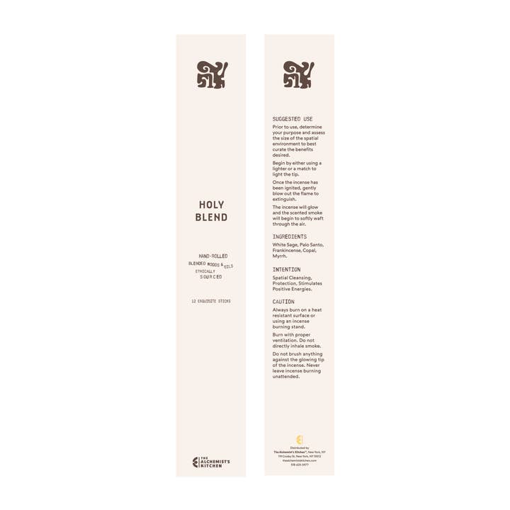 Holy Blend Incense for wholesale by plant alchemy remedies