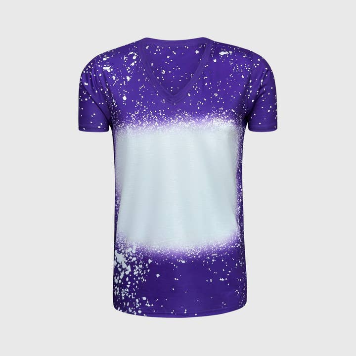 ILTEX Apparel - Wholesale T-Shirt - Women's - V-Neck FAUX Bleached Tees24