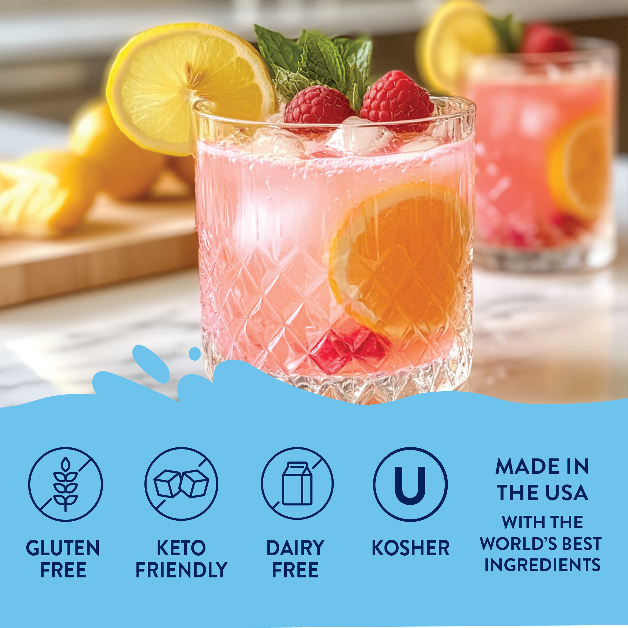 Jordan's Skinny Mixes - Wholesale Flavored Syrup - Sugar Free Meyer Lemon Raspberry Syrup4