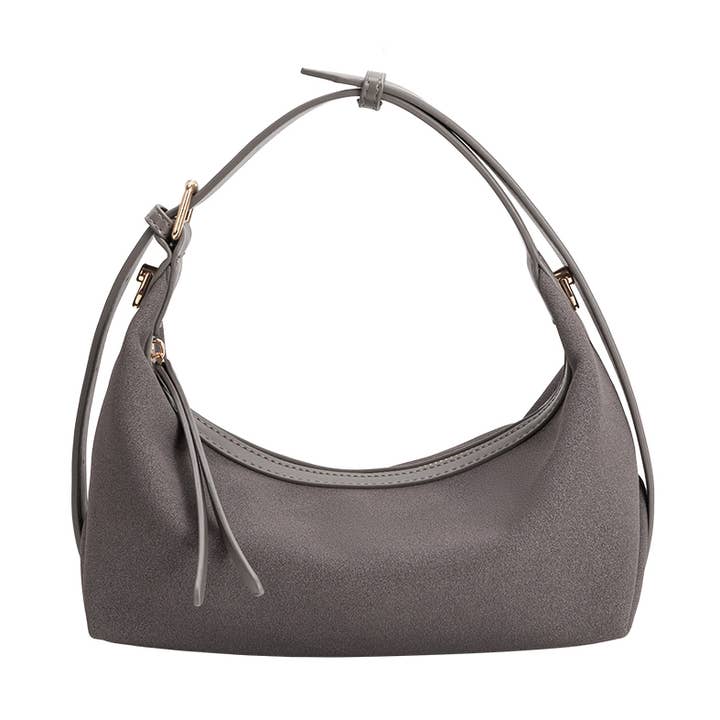 Mala de Mão em Camurça Vegan Lilith Gray por atacado de Melie Bianco