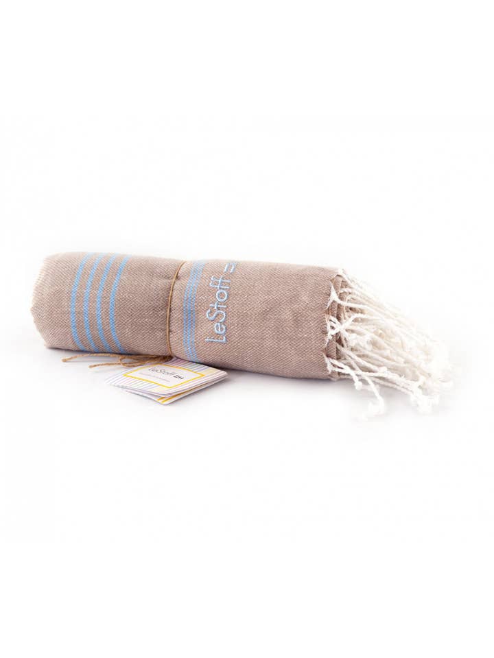 ORGANIC FOUTA BIS SKY - Strandlaken voor wholesale door LeStoff France