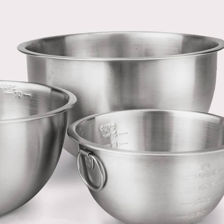Ventures Int'l Products Inc. - Wholesale Mixing Bowl - TOVOLO® S/S Mixing Bowl Set With Lids, Set of 3
