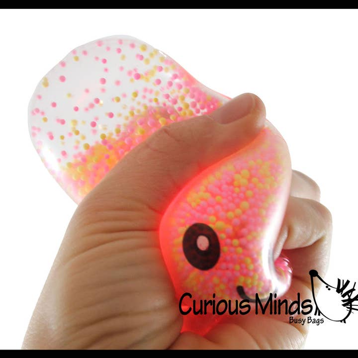 Curious Minds Toys – wholesale Fidget Toy - Barn – 1 Light Up Octopus - Luft och frigolit Bead Filled Squeeze5