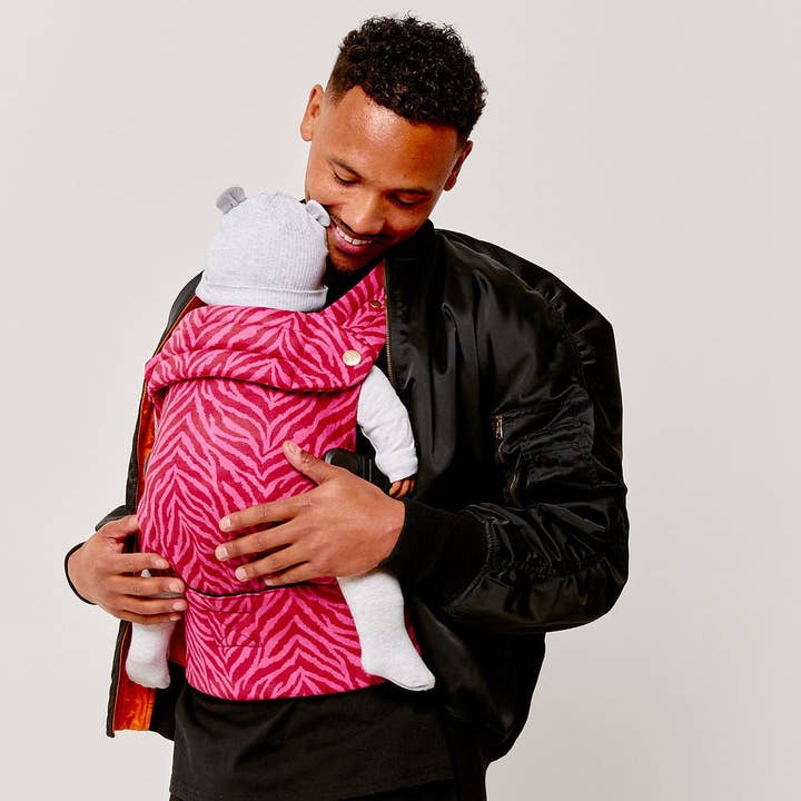 Nomad Air Animal Print Baby Carrier - Flaming Zebrano for wholesale by Bizzi Growin Up! Ltd