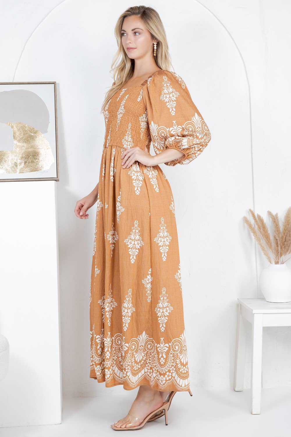 Fashion Space - Wholesale Dress - Women's - Women's Graphic Print Fashion Maxi Dress8