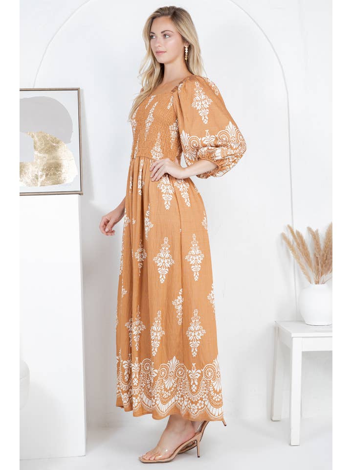 Fashion Space - Wholesale Dress - Women's - Women's Graphic Print Fashion Maxi Dress8