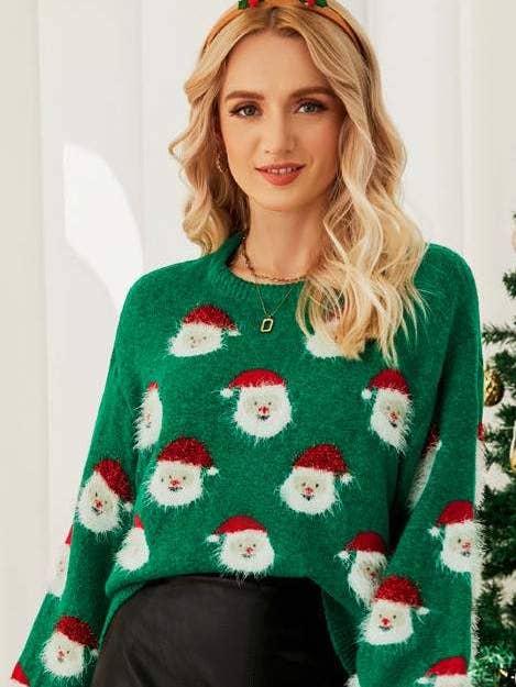 santa claus sweater for wholesale by Queen Fashion