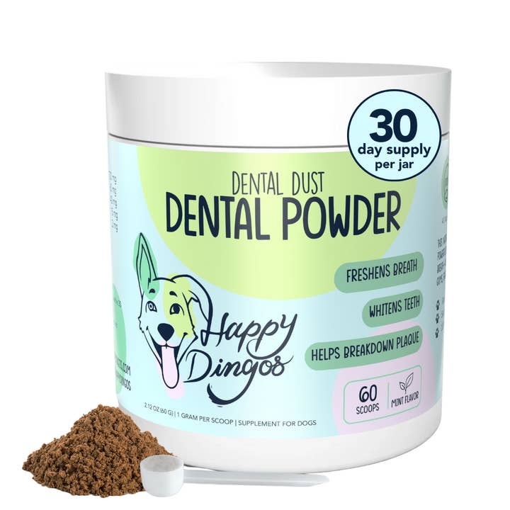 Dental Dust Dental Powder for Dogs - 60 Scoops for wholesale by Happy Dingos
