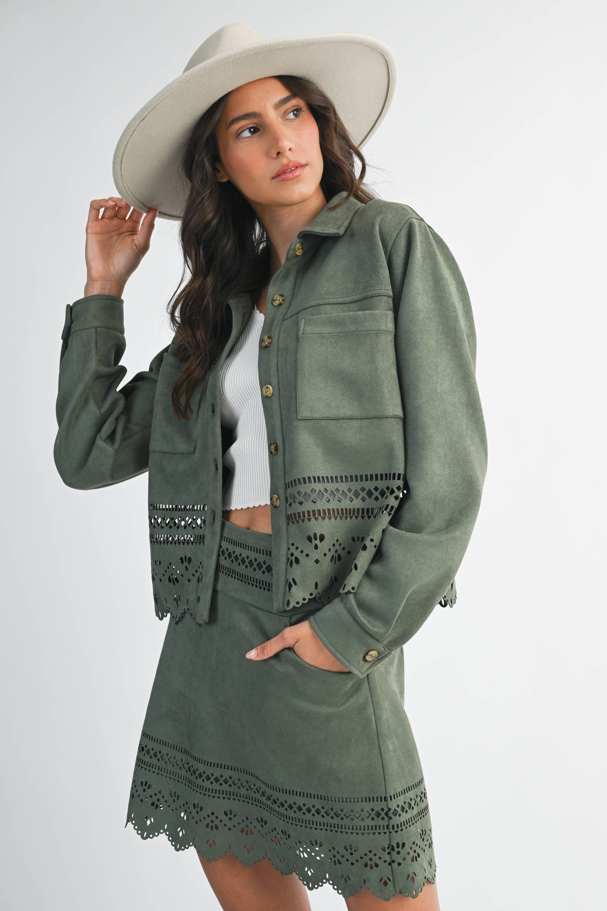 Camellia - Wholesale Jacket - Women's - LASERCUT DETAILING JACKET13