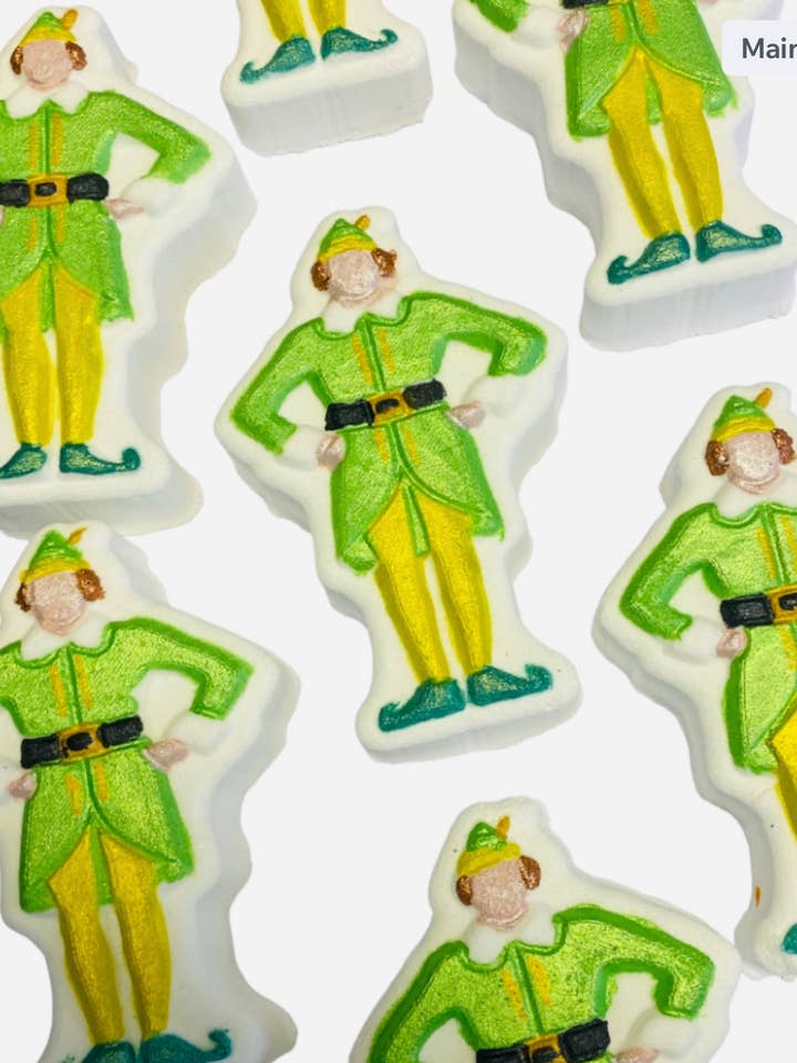 Bombe de bain lutin de Noël pour la vente par Flaming desserts