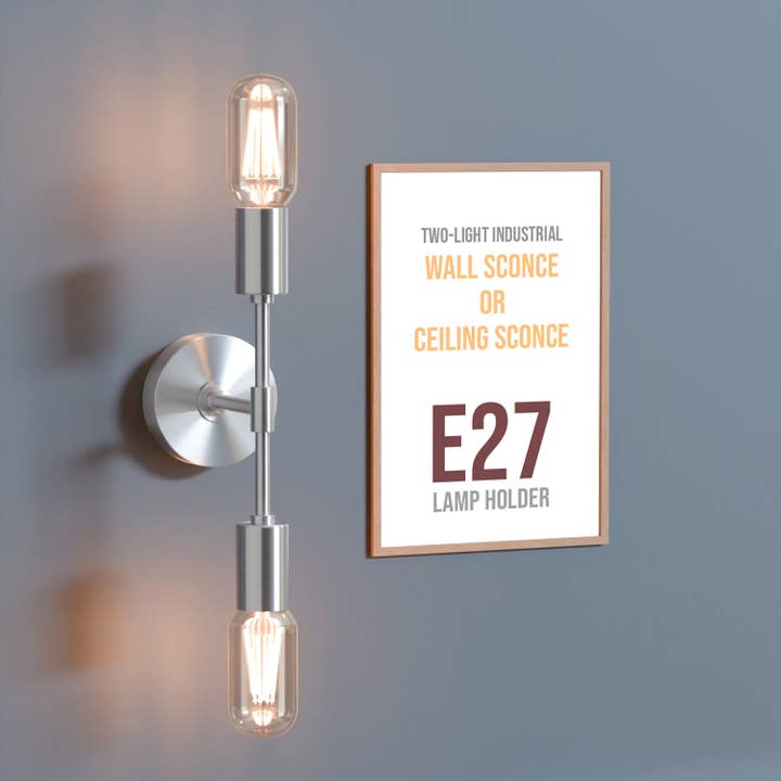 Ledsone - Vente Appliques - Applique Murale Moderne Minimaliste à 2 Lumières pour Salle de Bain~559316