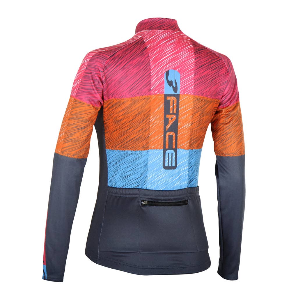 Threeface Cycling Wear – wholesale Sportöverdel – Dam – Damtröja med lång ärm i grafit2