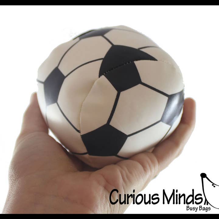 Curious Minds Toys - Wholesale Sports Ball - Kids - 1Â Plush 4" Soccer Ball Style Kick Balls Sports