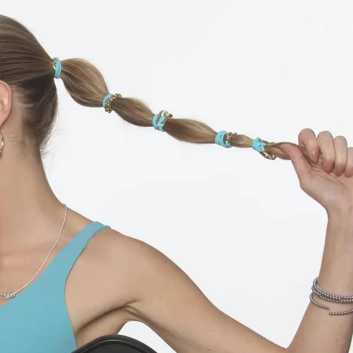 Maya J - Wholesale Hair Tie - 2-in-1 Bracelet Hair Tie Sets - Beach - Full Display