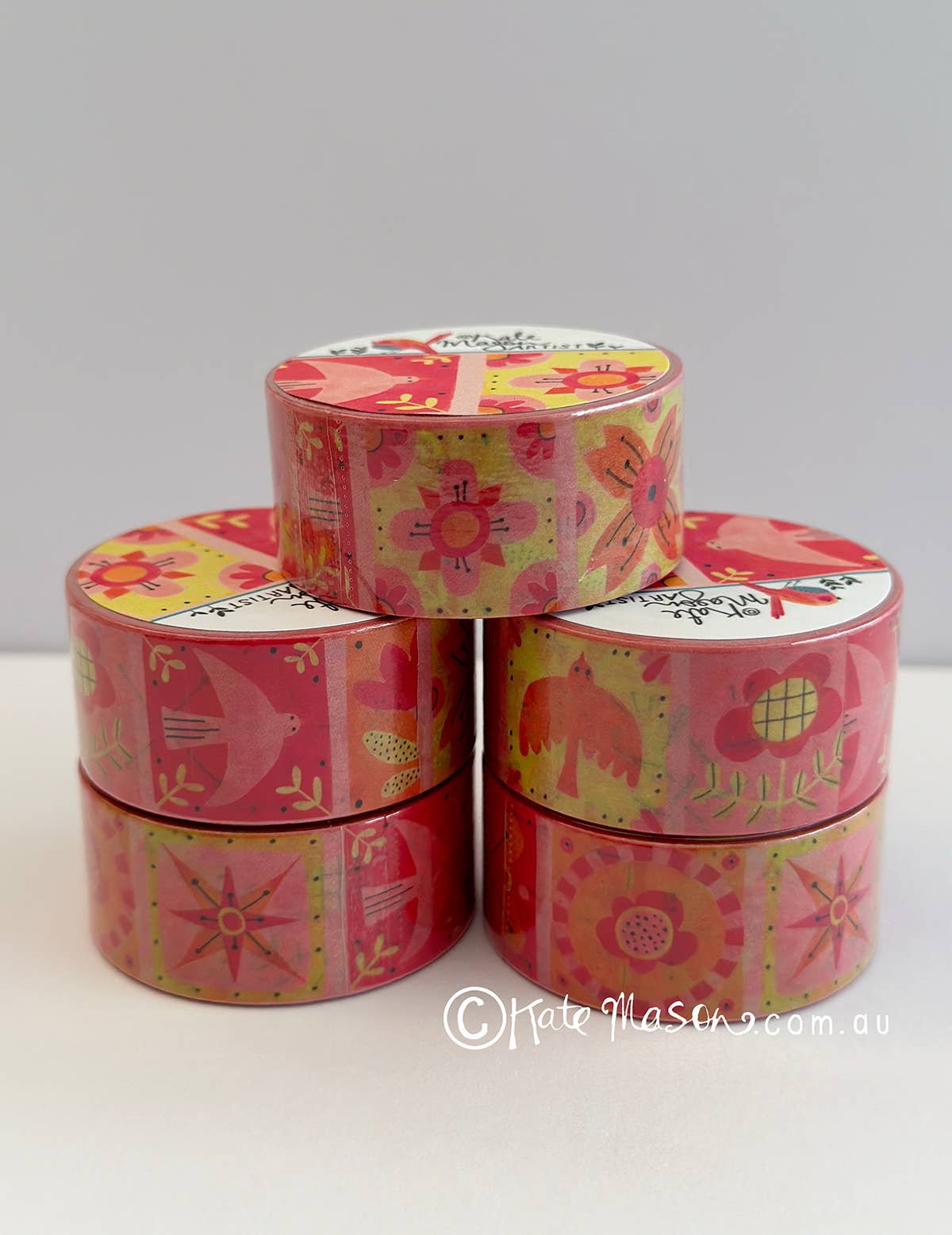 Kate Mason Artist - Wholesale Washi tape - Folk Patchwork WASHI TAPE3