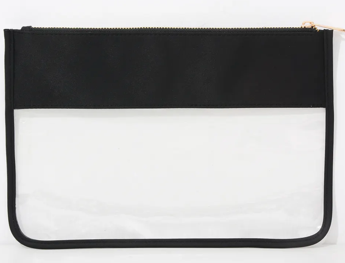 The Loki Shop – Großhandel Schmink-/Kosmetiktasche – Transparenter Nylonbeutel mit Reißverschluss, flache Kosmetiktasche, 10 Stück10