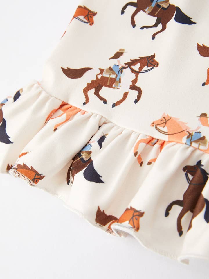 Rylee Faith Designs - Wholesale Top & Short Set - Kids - Western Girls Letter Print Outfits Set