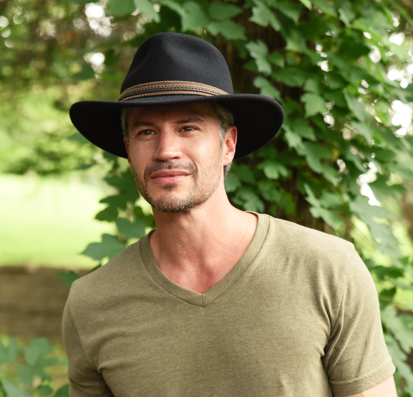 American Hat Makers – wholesale Cowboyhatt - Unisex – Krossbar Ullfilt Outback-hatt - Stil Zion5