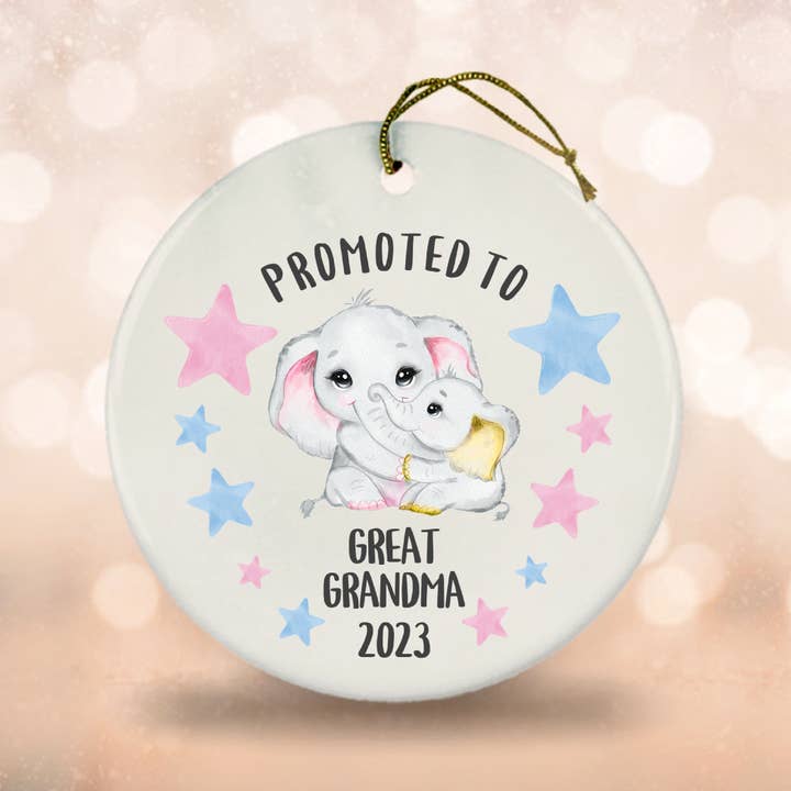 It's So Perfect - Wholesale Ornament - Promoted To Great Grandma 2023 Ornament, Great Grandma Gift1