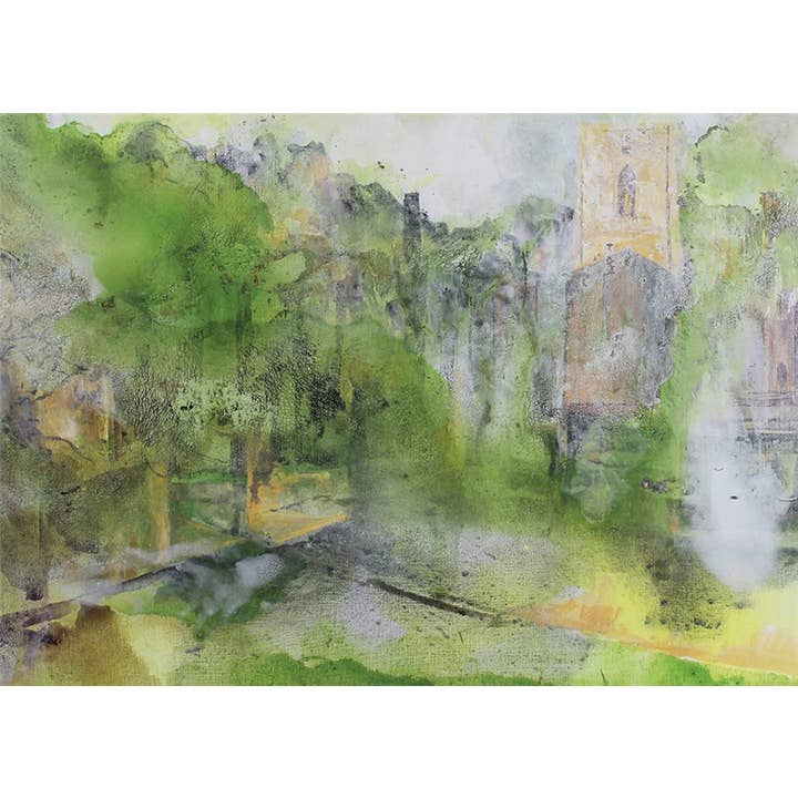 Carte de vœux Lumière dans les bois aux fontaines pour la vente par Natural Partners Limited