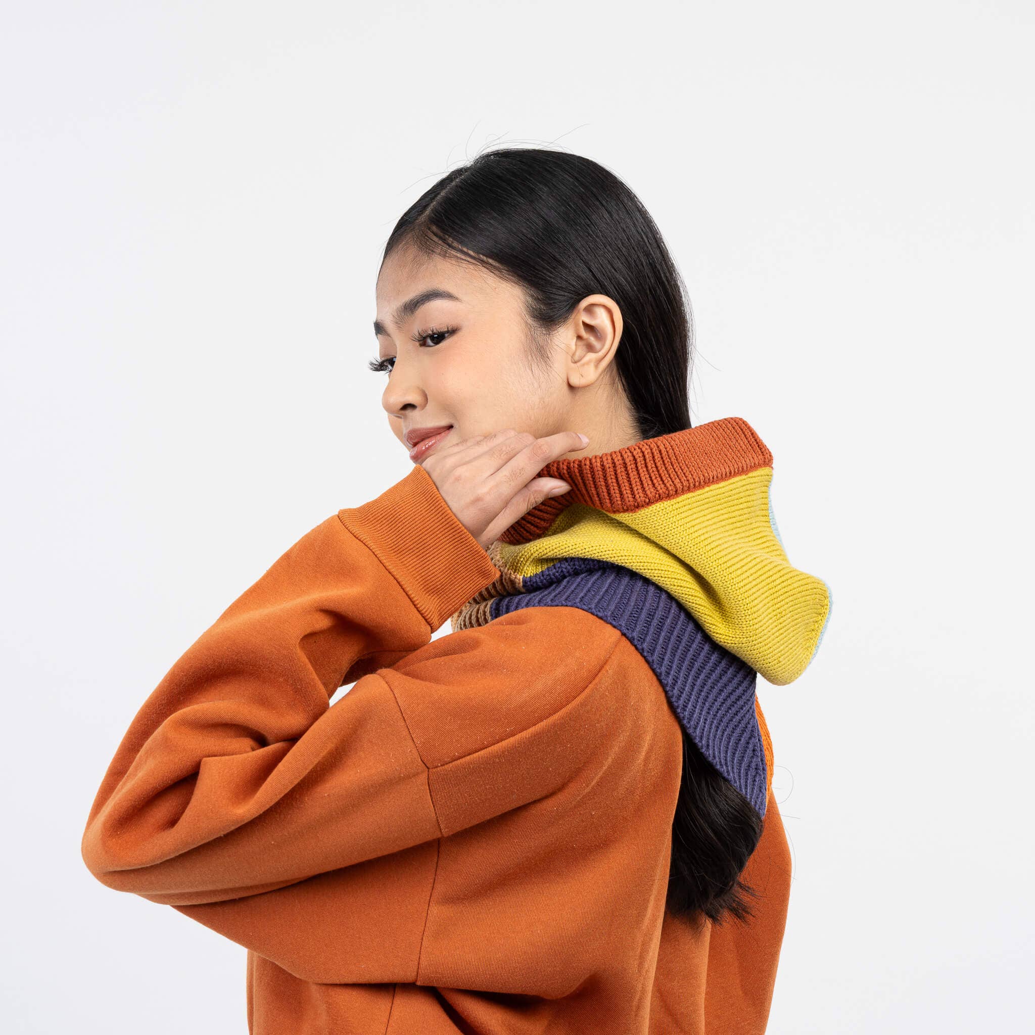 VERLOOP | knits - Wholesale Balaclava - Unisex - Mismatch Knit Hood8