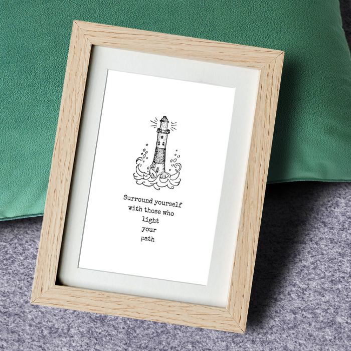Witty Words - Cards and Wall Art - Wholesale Picture Frame - 4 in 1 Lighthouse Witty Words Display & Storage - Frame Set26