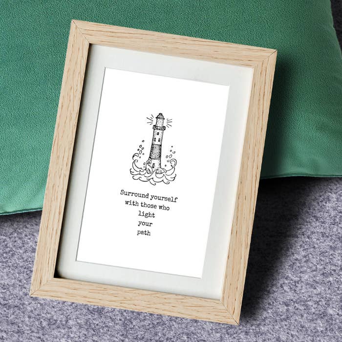Witty Words - Cards and Wall Art - Wholesale Picture Frame - 4 in 1 Lighthouse Witty Words Display & Storage - Frame Set26