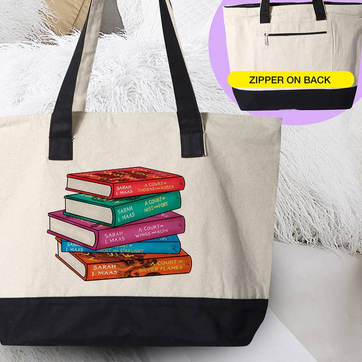 A Court Of Thorn And Roses - ACOTAR Inspired Book Tote Bag for wholesale by House Of Rodan