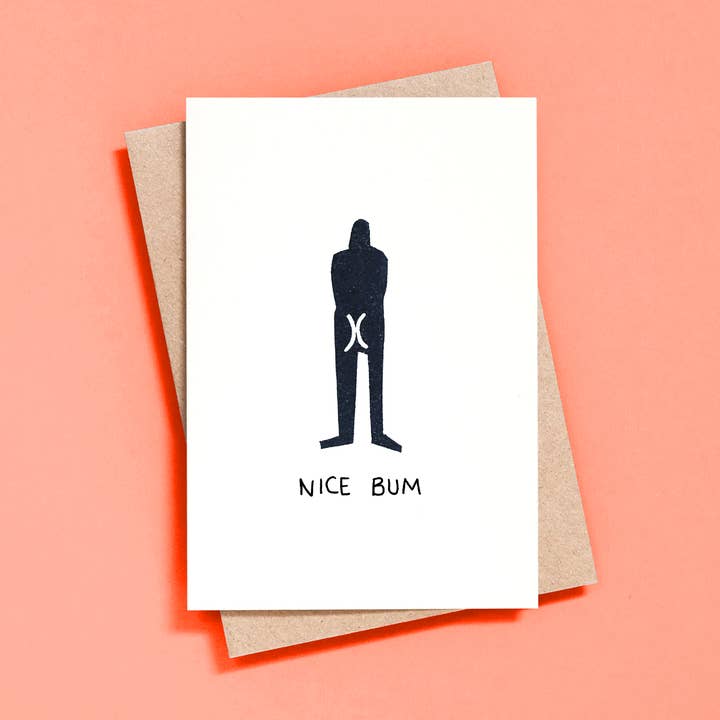 Nice Bum Card for wholesale by Martha Duncan Studio