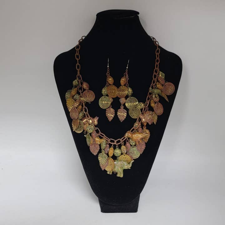 Patina Halsbandset-Jordnära Design Och Vintage Metallarbete för wholesale av Treasure Jewelry