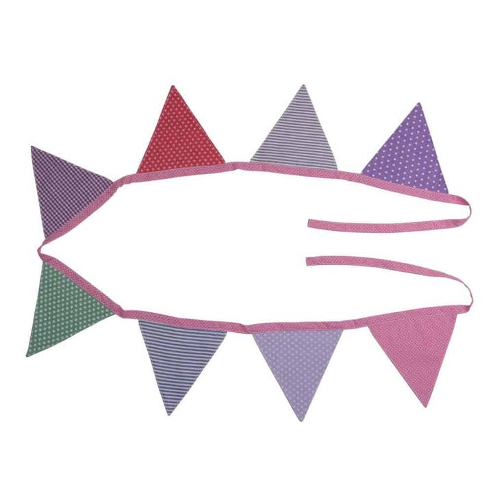 Wimpelkette (2,60m - Mädchenfarben) Fahnen-Girlande für den Großhandel von SindiBaba