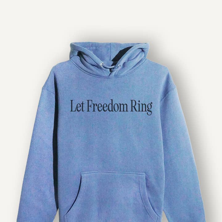 Minimalist Let Freedom Ring Hoodie for wholesale by Bella Me