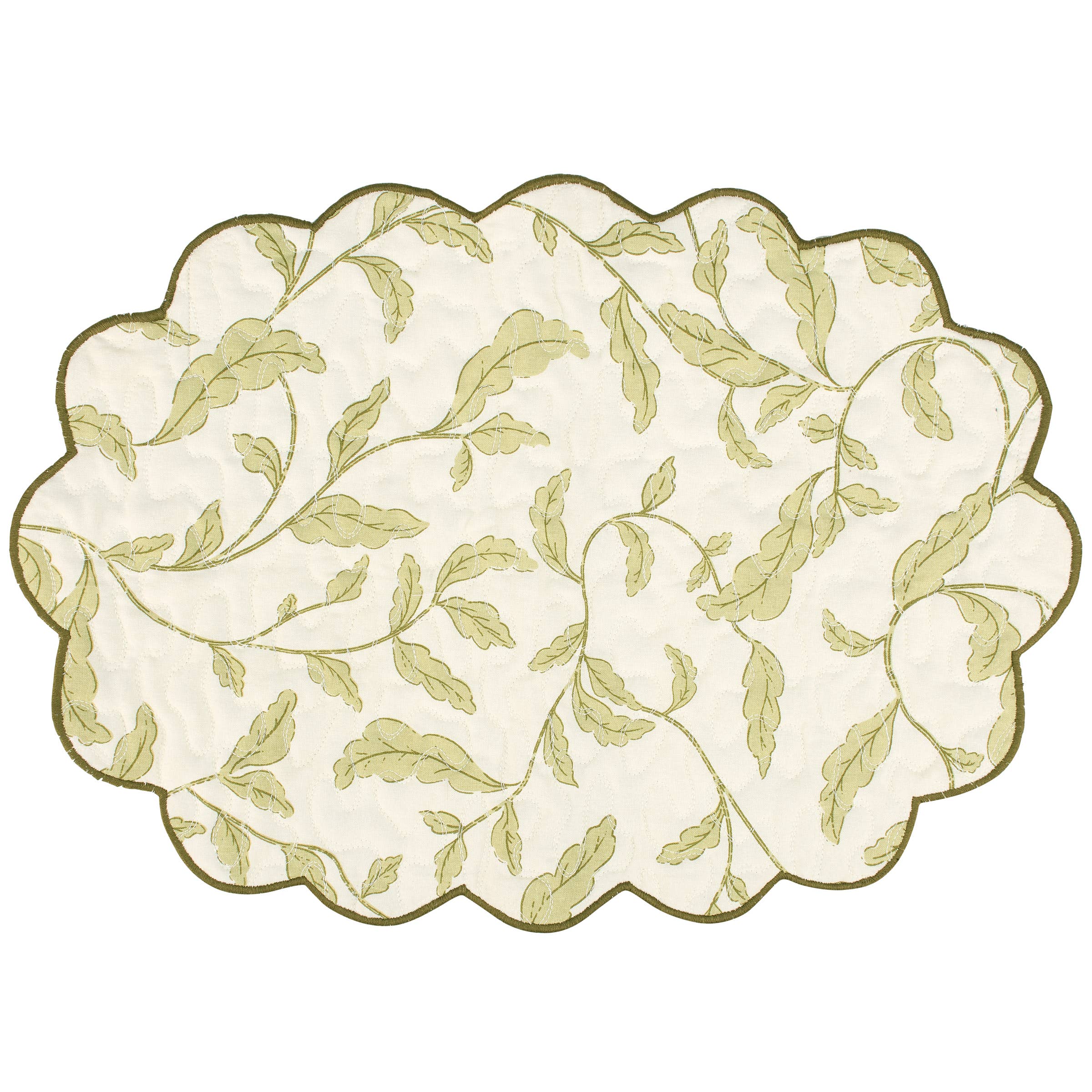 Primitives by Kathy - Wholesale Placemat - Green Botanical Placemat2