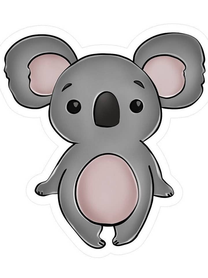 Pegatina Troquelada de Koala – Regalo para Amantes de los Animales para venta al por mayor de Sakura Design Gallery