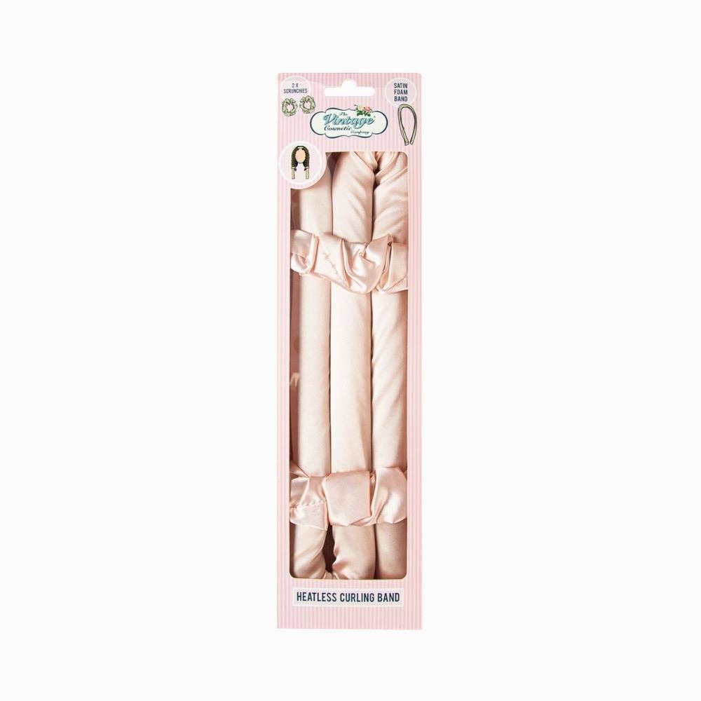 Upper Canada Soap - Wholesale Hair Curlers - Vintage Cosmetic Heatless Satin Foam Curlers - Peach