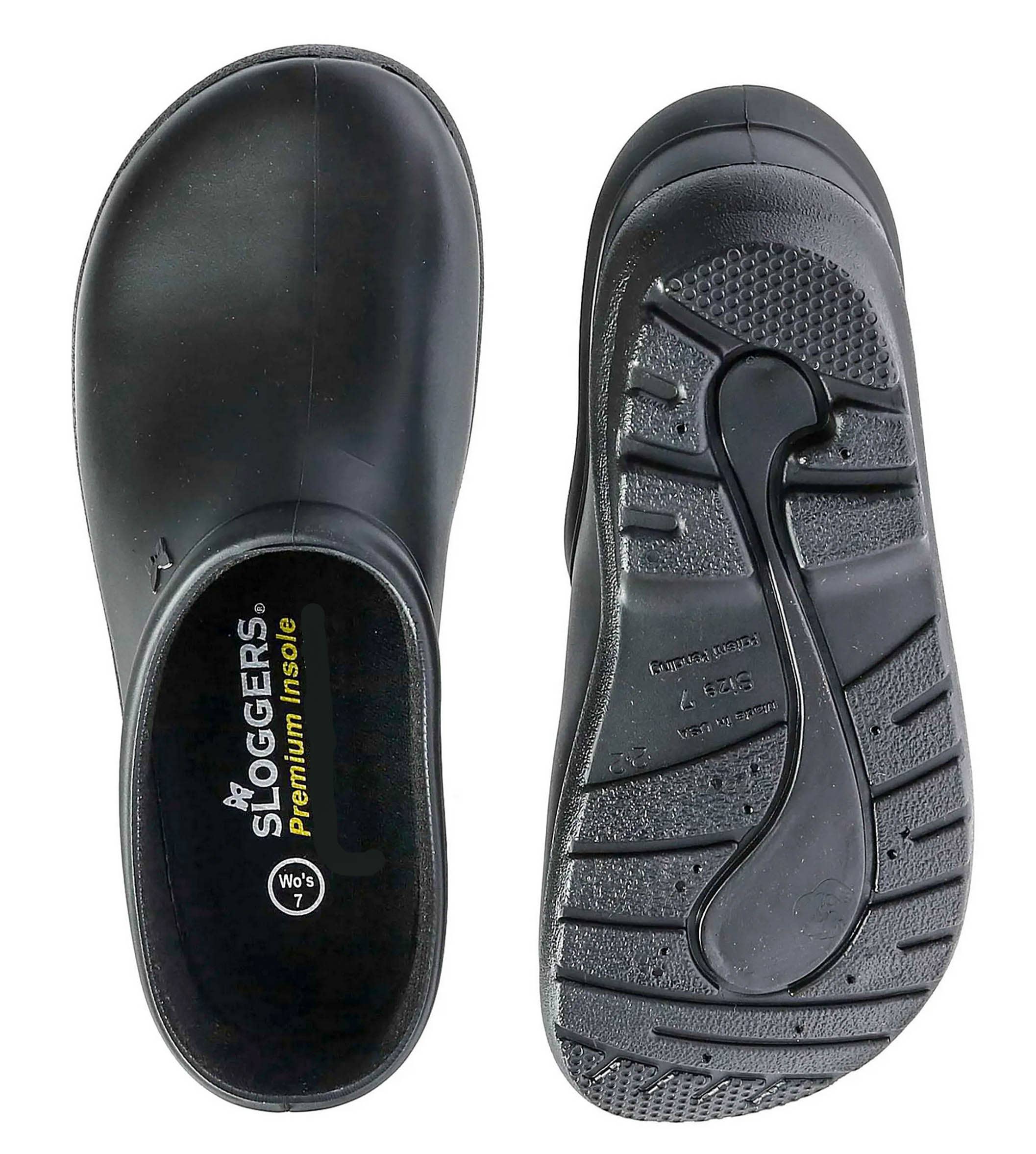 Sloggers - Wholesale Clogs - Men's - Men's Premium Clogs, Solid Black2