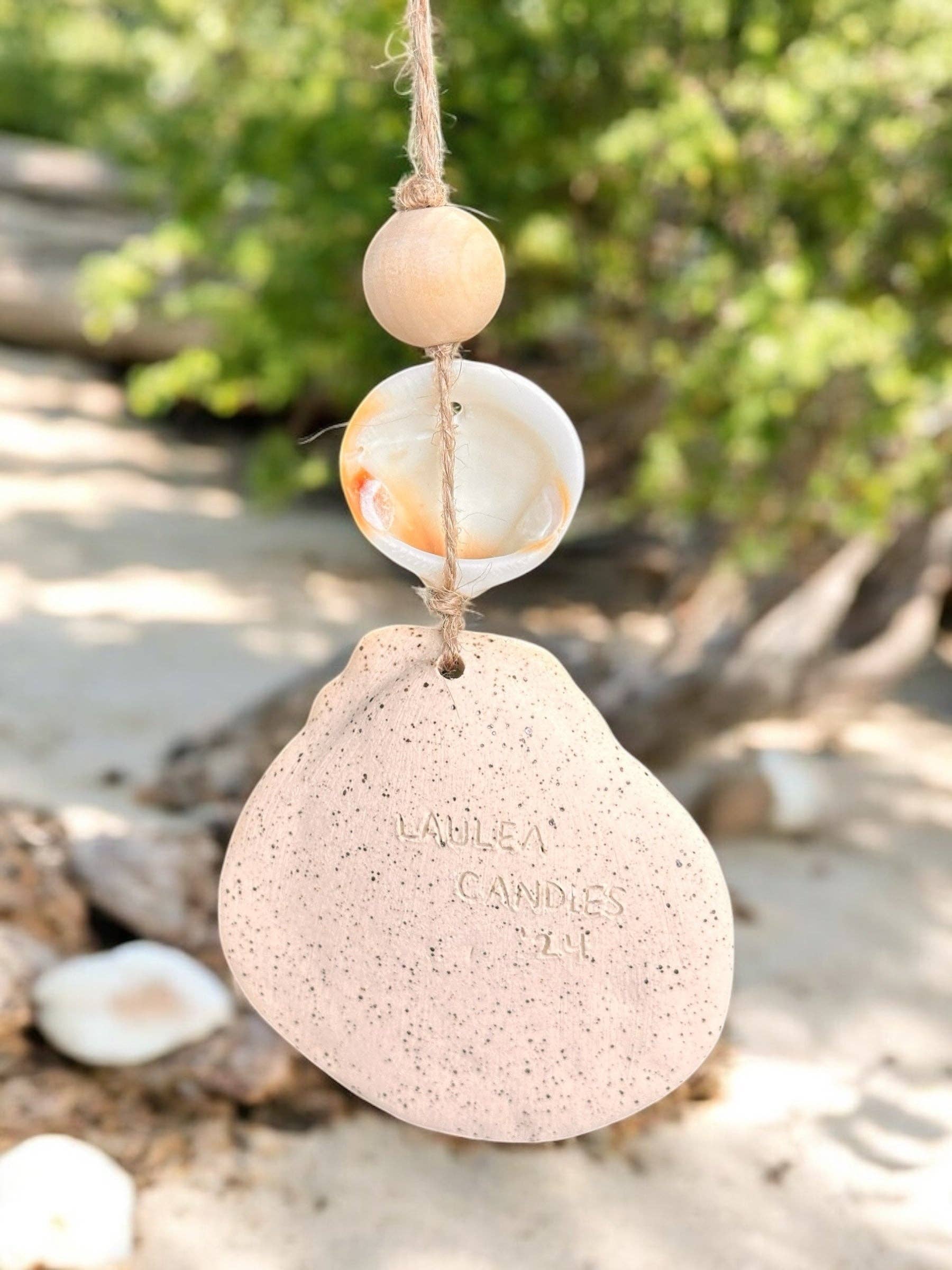 Laulea Candles - Wholesale Car Freshener - Unisex - Pink Ceramic Shell Car Diffuser4