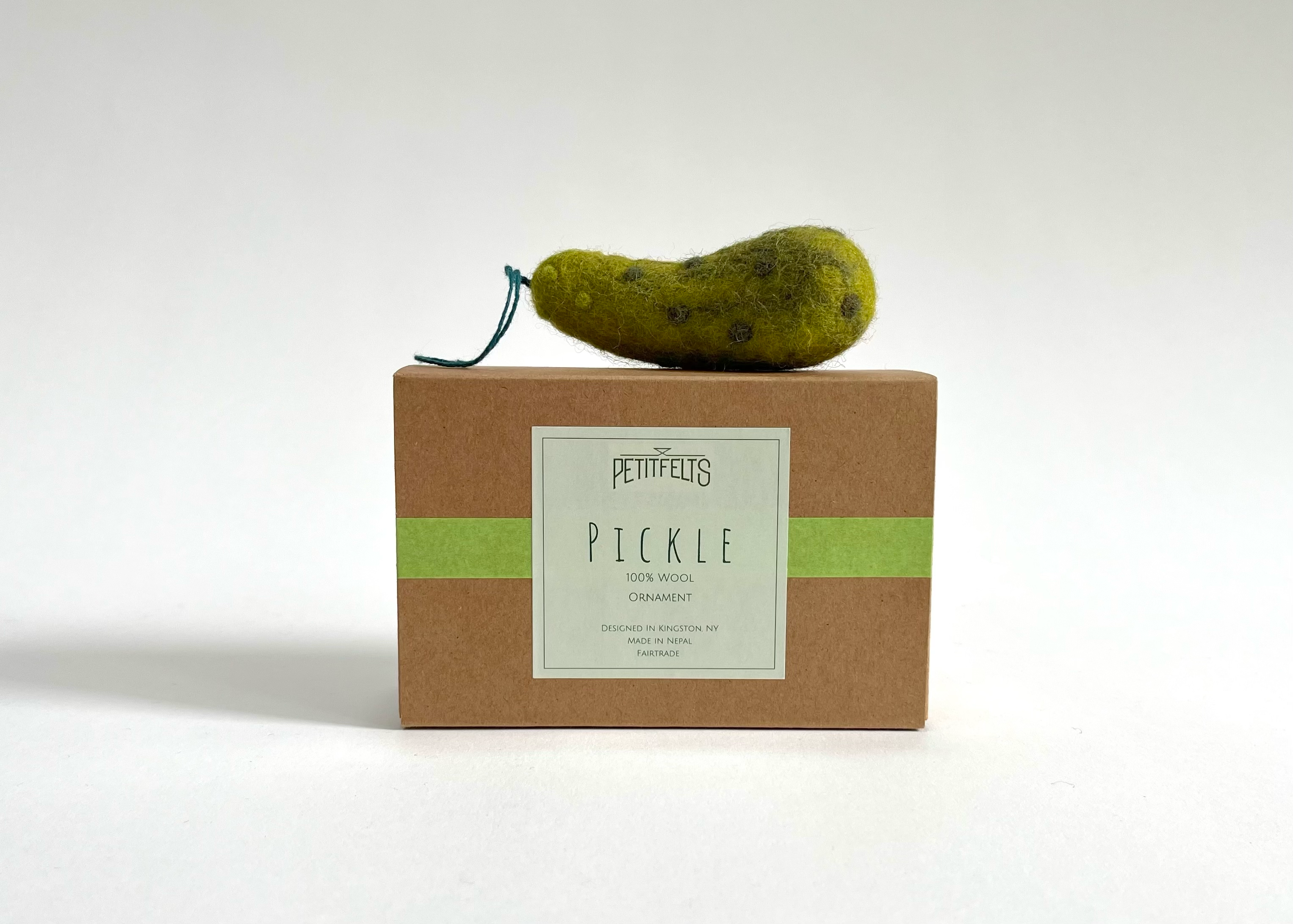 PetitFelts - Wholesale Ornament - Felted Wool Pickle Ornament1