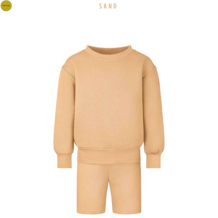 DeeJons Blanks – wholesale Top & short set – Kids – Children Oversized Sweatshirt & Short Set