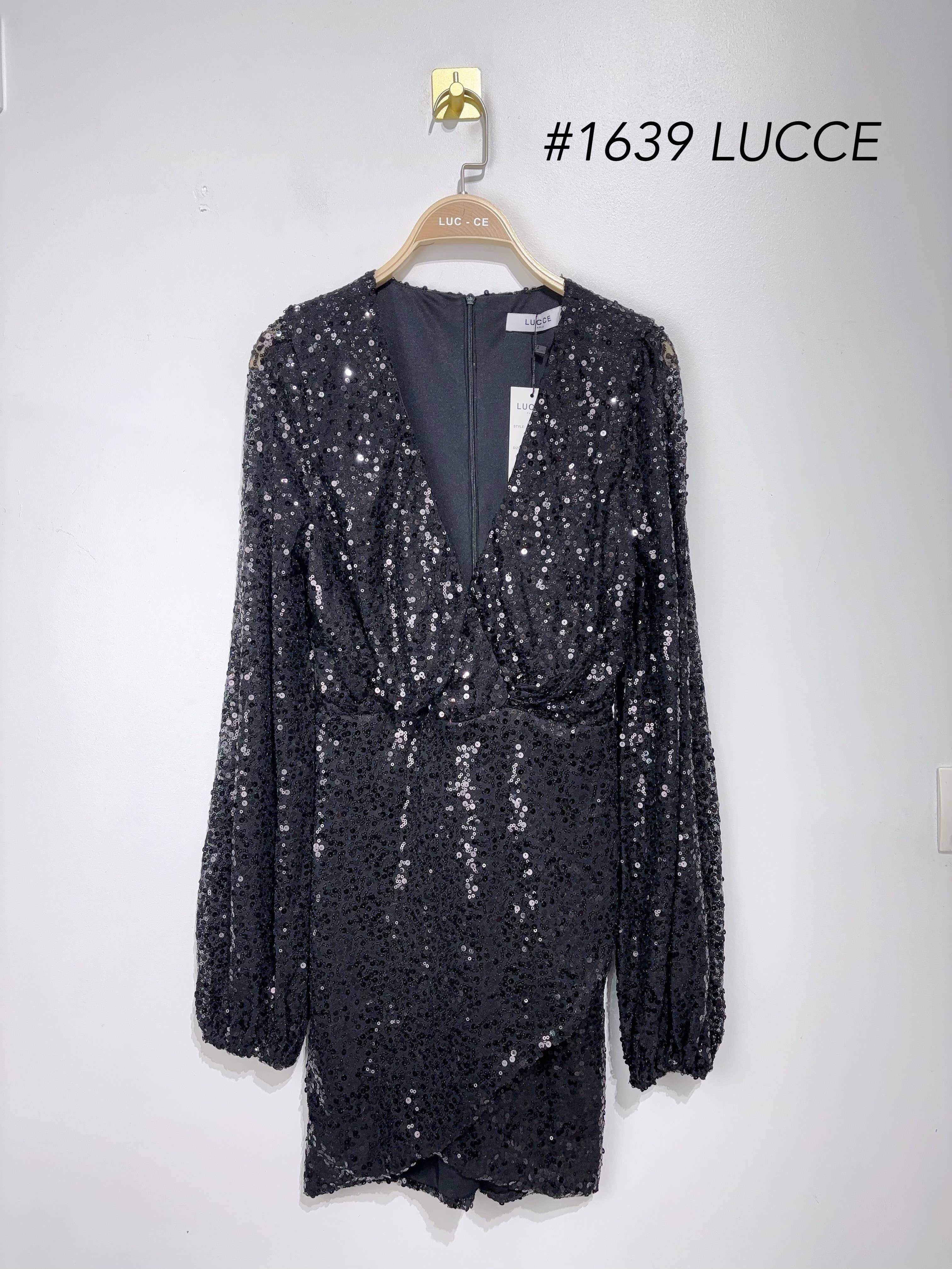 LUCCE – Großhandel Kleid – Damen – Langärmliges Paillettenkleid - 16390