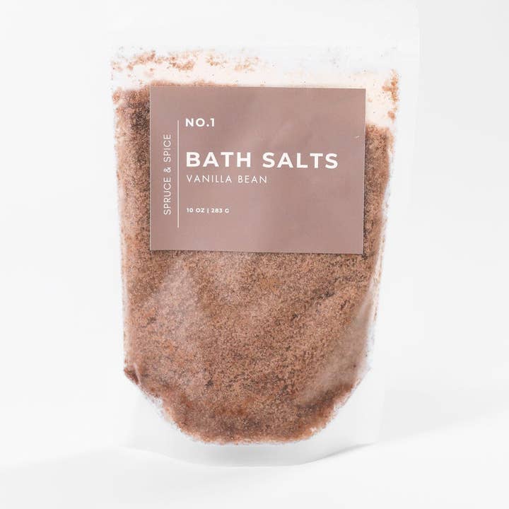 Sels de bain | Sels de bain pour spa | Bain moussant | Sels de bain pour muscles endoloris pour la vente par Spruce and Spice