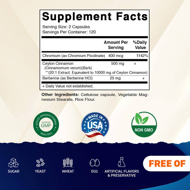 Vitamatic - Wholesale Oral Supplement/Vitamin - Vitamatic Ceylon Cinnamon 10000 mg Equivalent Per Serving 1
