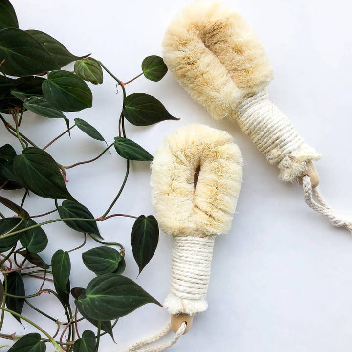 Smile Boutiques - Wholesale Body Brush - Natural Sisal Dry Brush - Sustainable Eco Friendly