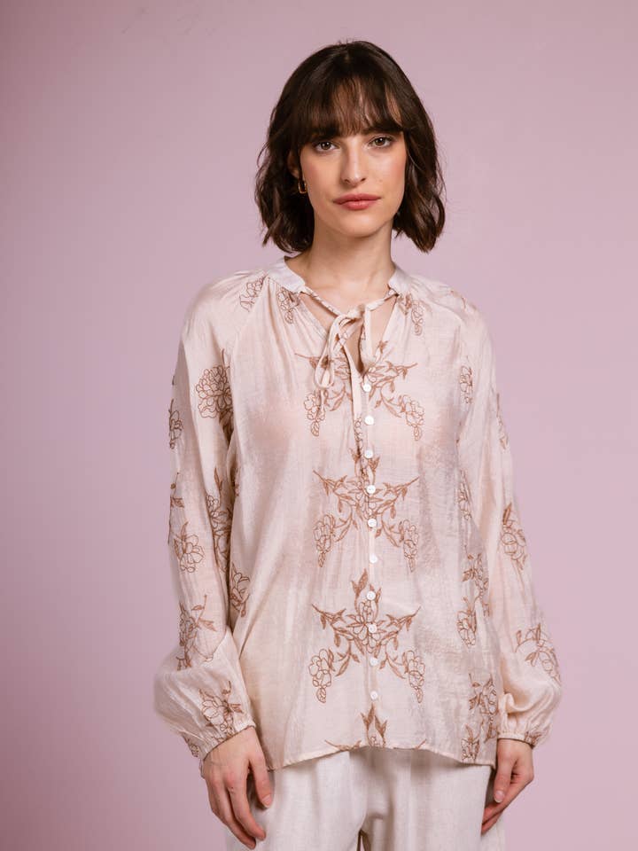 Blouse Chayma - IXJ25100 voor wholesale door Cherry Paris