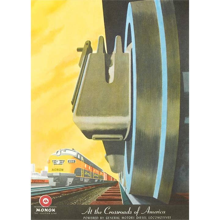 Found Image Press - Venta al por mayor Conjunto de papelería y tarjetas - Tarjeta de Felicitación RR-170 Primer Plano de Rueda de Tren
