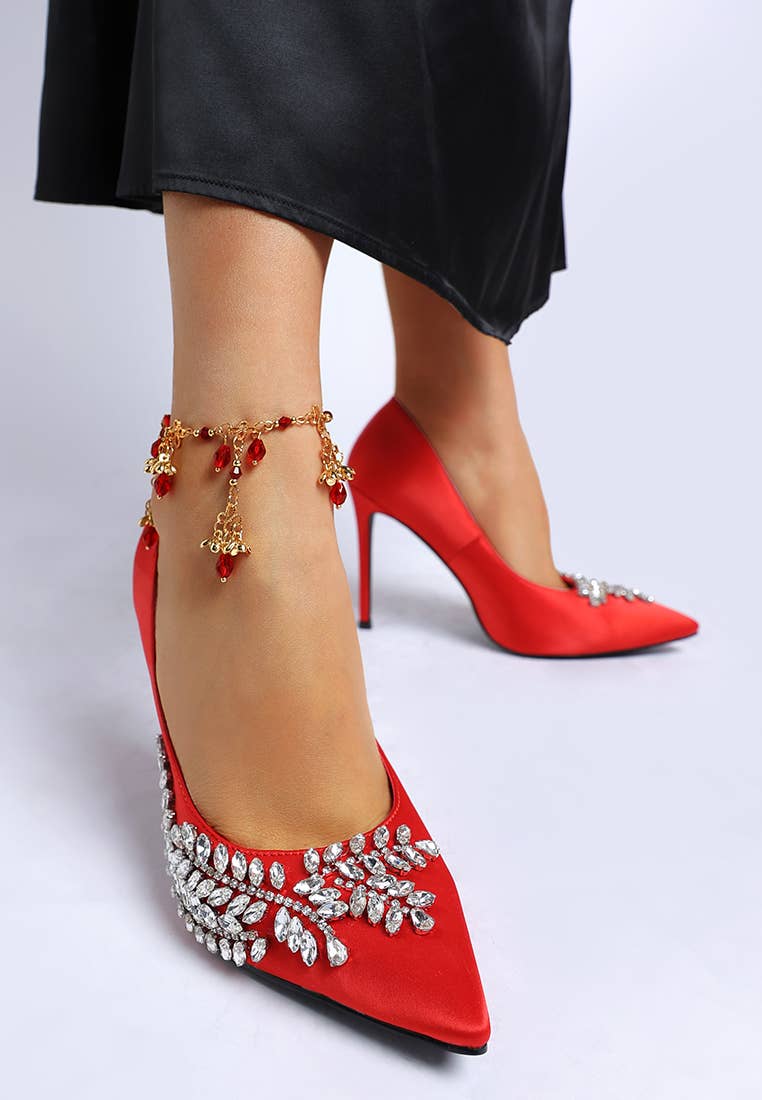Rag Company - Wholesale High Heels - Women's - Ashlyn Rhinestones Embellished Stiletto Pumps1