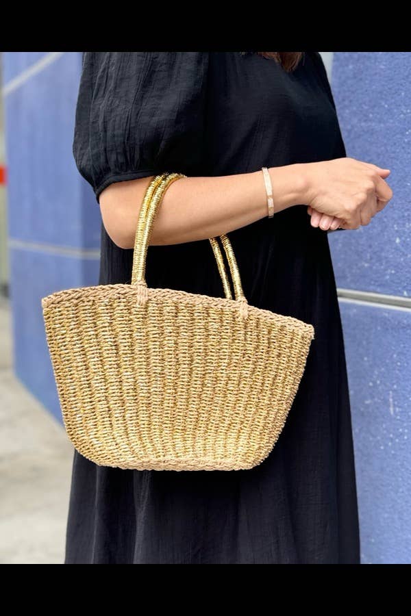 3AM BY H&D ACCESSORIES - Wholesale Beach Bag - Faux Straw Sunshine Tote7